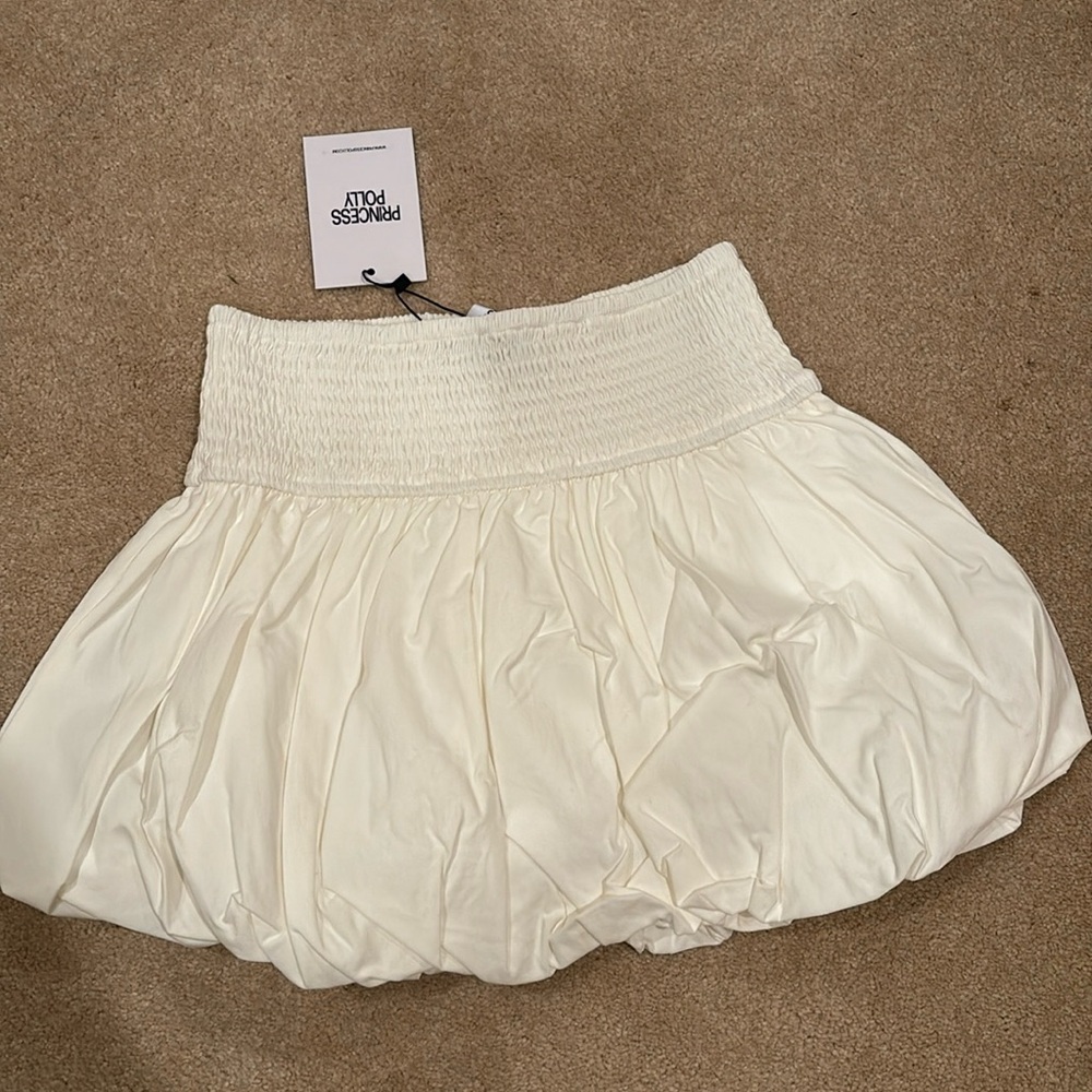 Princess Polly white bubble skirt